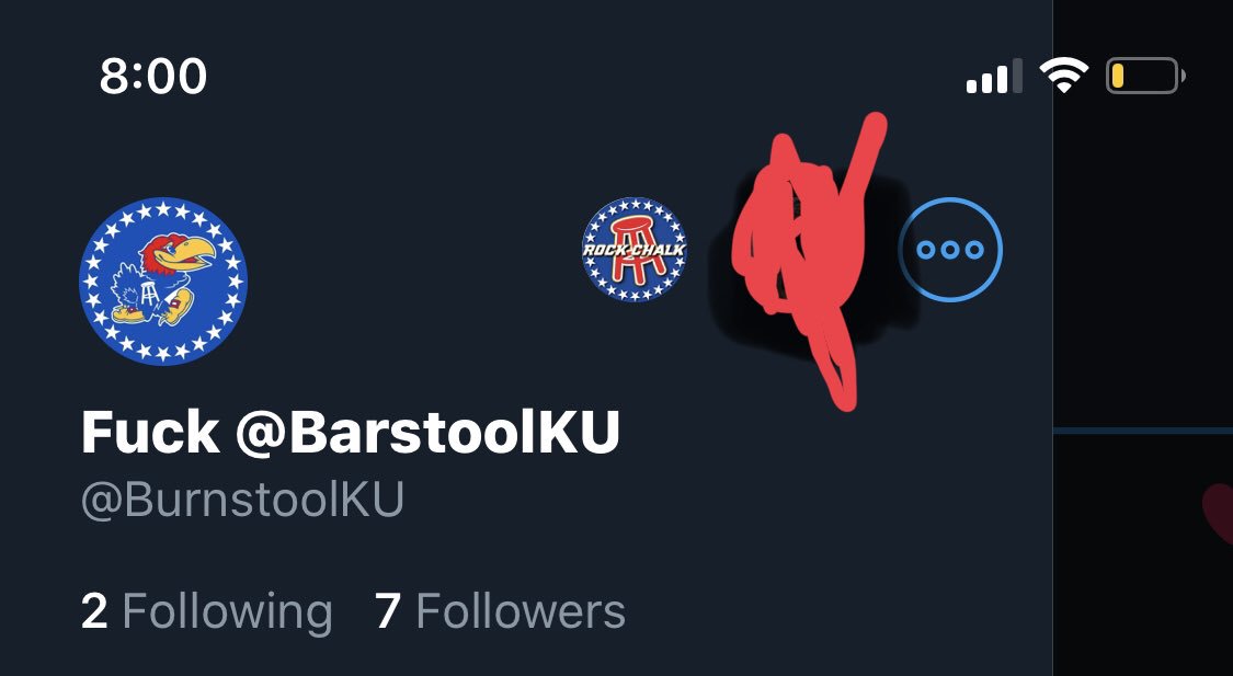not @BarstoolKU tweet media