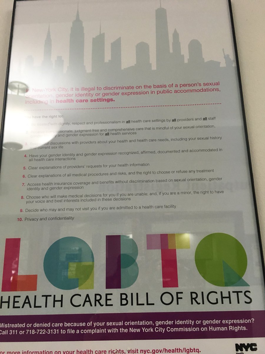 I’m psyched that <a href="/MountSinaiNYC/">Mount Sinai Health System</a> has visible signs welcoming the LGBTQ community, but I hope  this means the forms will soon reflect this support with more options than just F/M