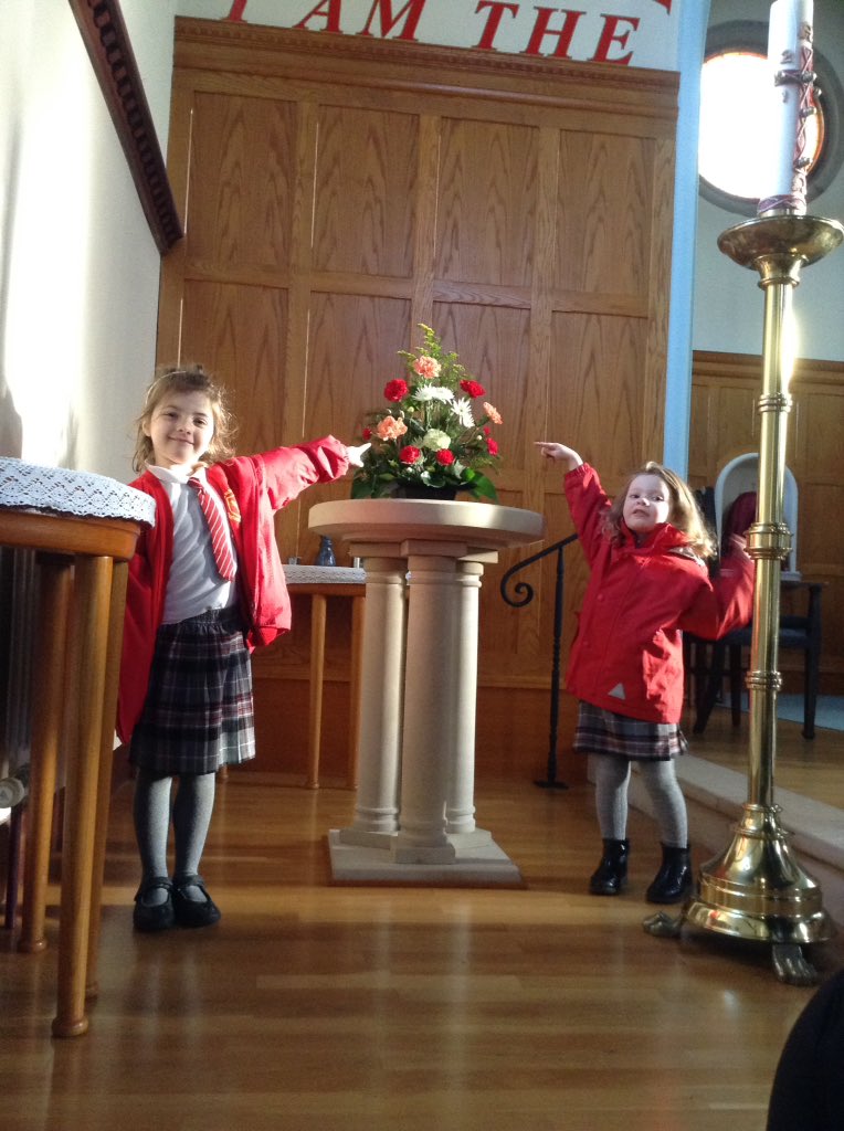 Reception Class visited St. Michael's Church to look at parts of the church that are used during celebrations. We now know what each part of the church is used for. #belongbelievebecome #schoolparishlinks