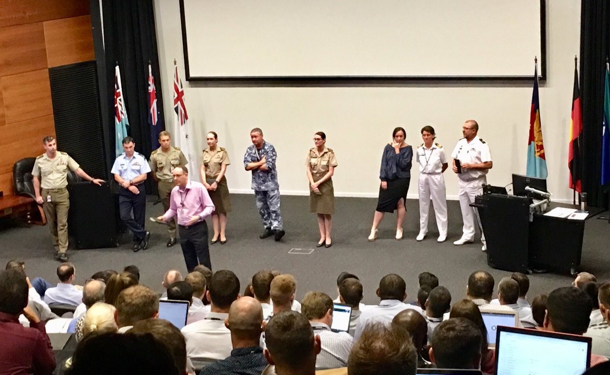 WarintheFuture's tweet image. First up this morning for our ⁦@acsc_j⁩ class at the Australian War College - a presentation by last year’s students on maximising the opportunity to learn during their year at the ⁦@ADC_Australia | ⁩ #ForTheFutureWeLearn