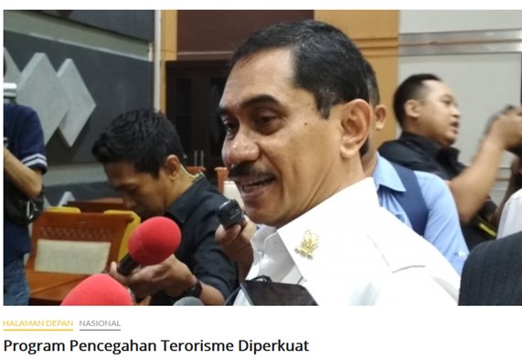 LaskarTanahair's tweet photo. BNPT perkuat program pencegahan terorisme untuk mencegah #Indonesia agar tidak menjadi seperti Suriah! Yuk lindungi masa depan kita dengan menolak paham radikal di rumah kita! 

https://t.co/k9aS6WOMDa https://t.co/oQX8d7dKOV
