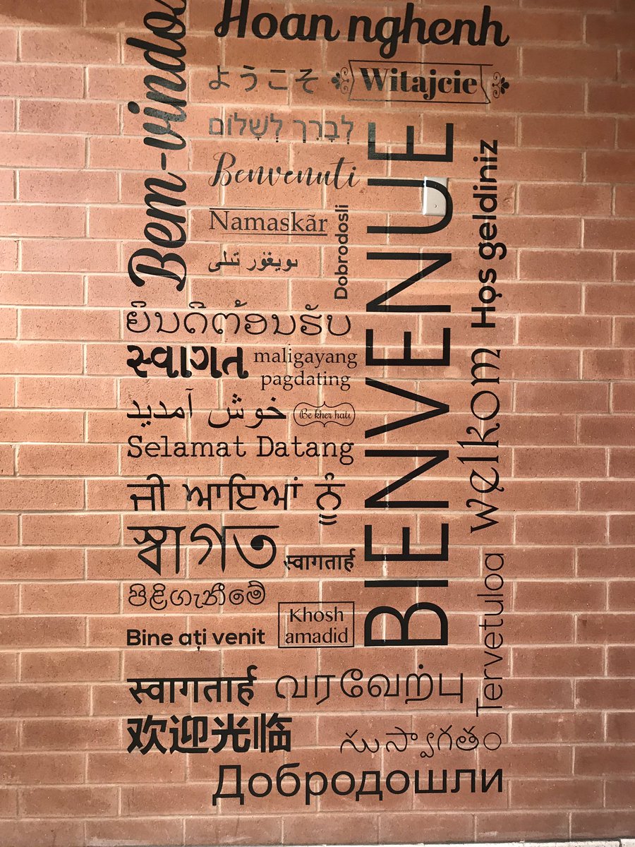 Great new welcome walls greeting the world at the Ridge.
