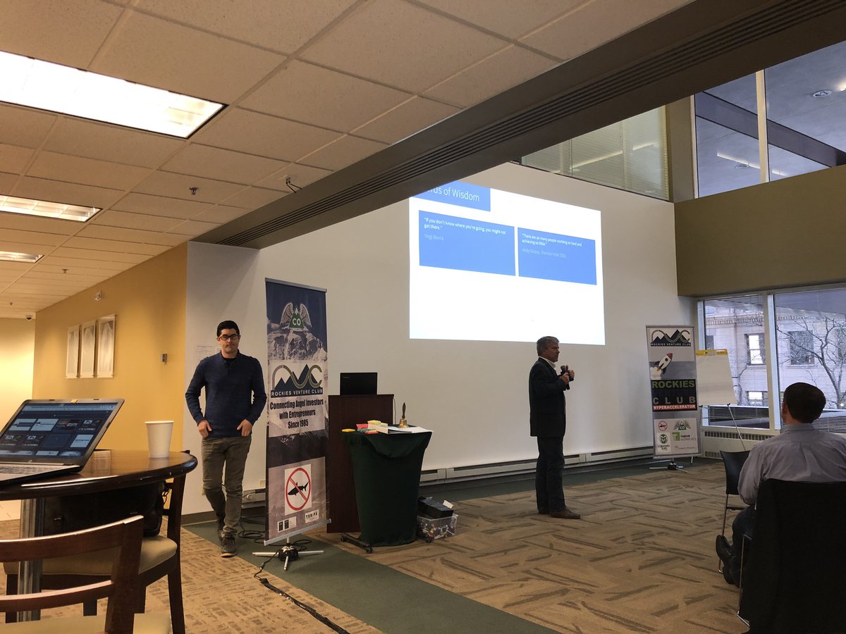 sumanthc's tweet photo. Always fun to learn about exciting #startups and excited #entrepreneurs, and facilitate a session - thanks @RockiesVenture #hyperaccelerator !
#colorado #denver https://t.co/fziVZbUCUl