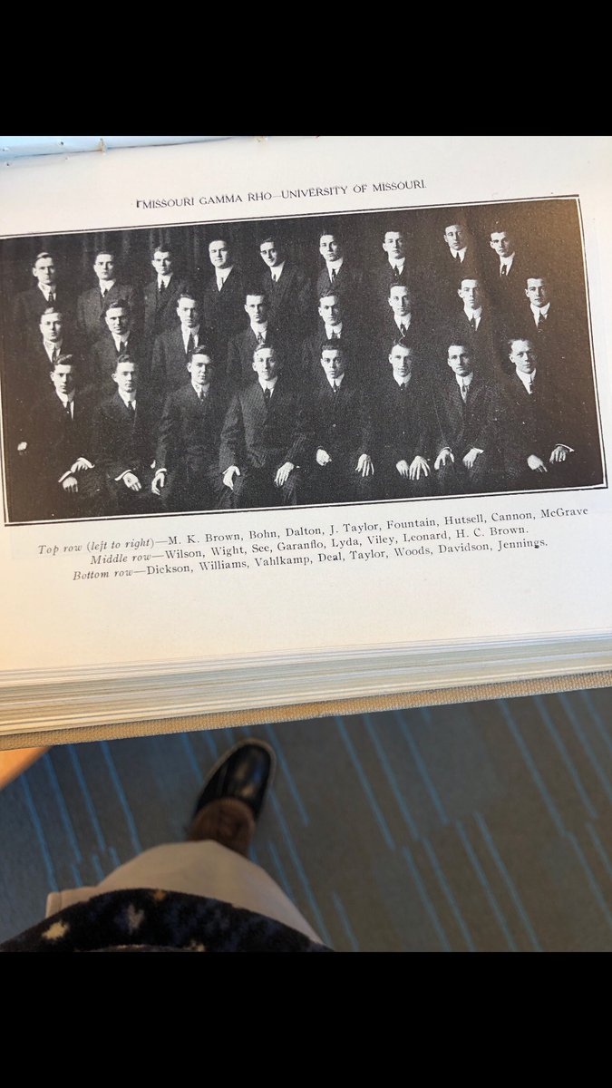 A nice throw back for you this Tuesday. ATO mizzou from 1922. Great looking guys then, great looking guys now.