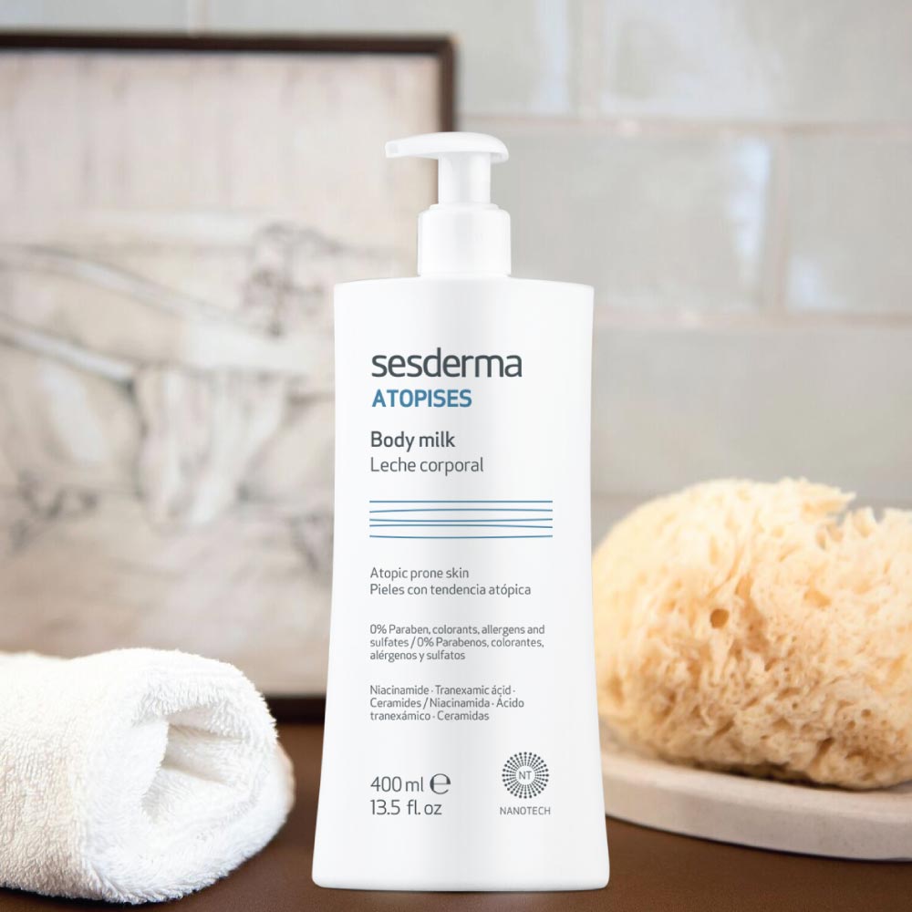 SesdermaCol's tweet photo. #ATOPISES leche hidratante corporal es la hidratación diaria de la piel atópica, reactiva o seca ya que previene, alivia y reduce el número de brotes. Un complemento perfecto para las pieles en tratamientos con corticoides e inmunomoduladores. Apto para bebés, niños y adultos. https://t.co/ccFYZa56NQ