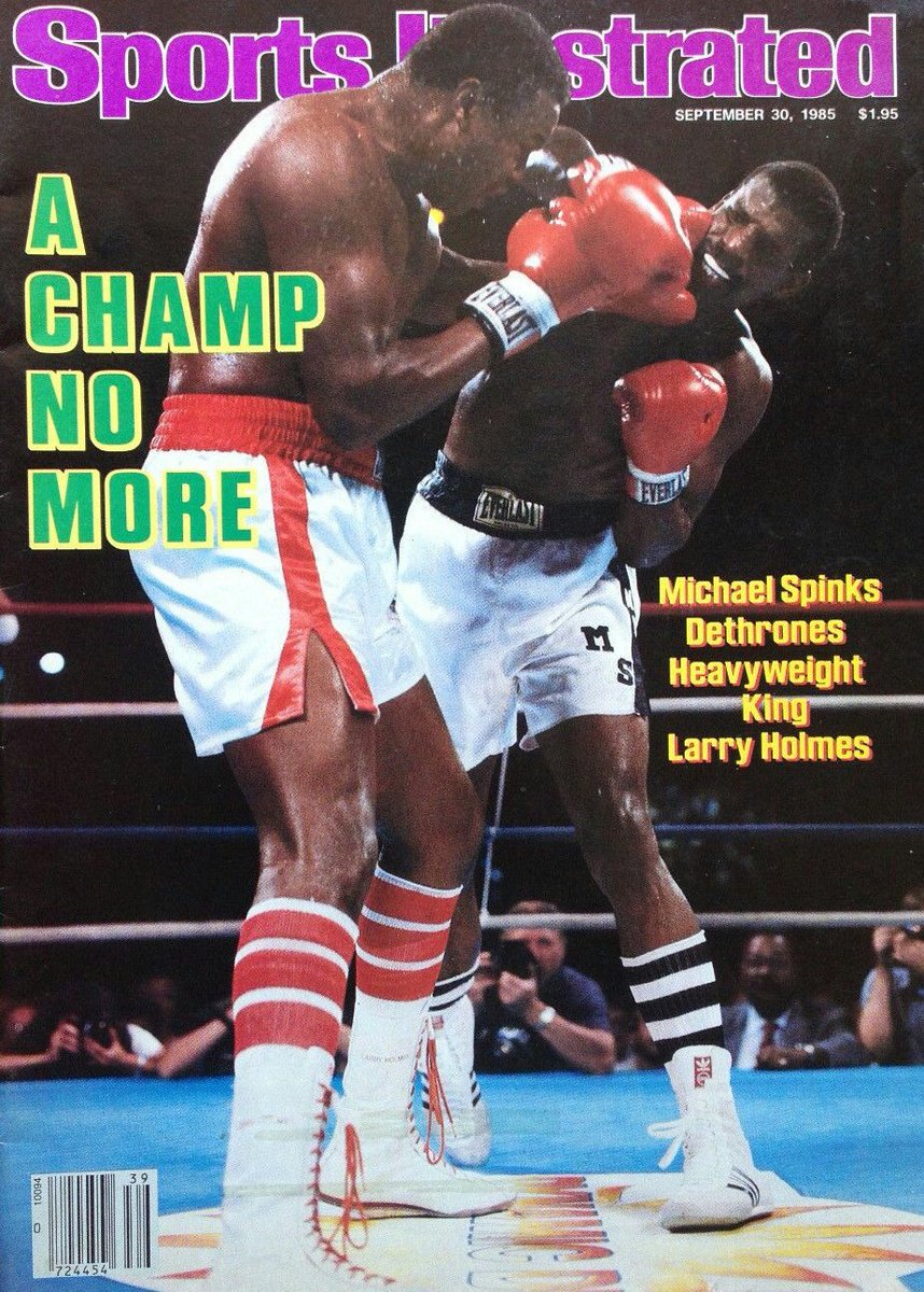 Round2Box's tweet image. • Combates memorables •
Larry #Holmes Vs. Michael #Spinks 
El 21 de septiembre de 1985, Larry Holmes si ganaba igualaba el récord de 49-0-0 de Rocky #Marciano. Lamentablemente no pudo ser porque perdió frente a Spinks por DU. Luego en la revancha iba a volver a perder por DM.
