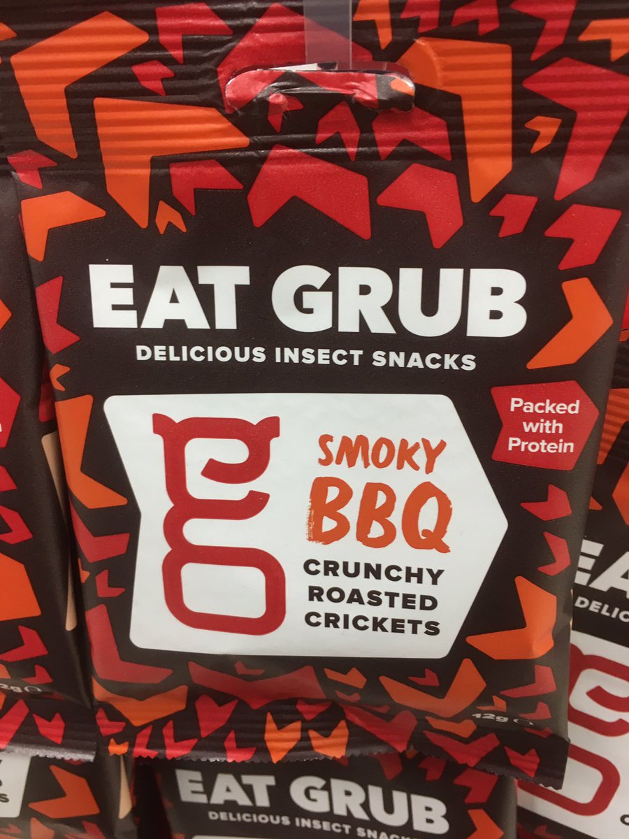 bugsymac1's tweet photo. Great to see @sainsburys local in Kinnaird Village stocking insect snacks! #entomophagy #bugprotein https://t.co/DD79PXVAr5