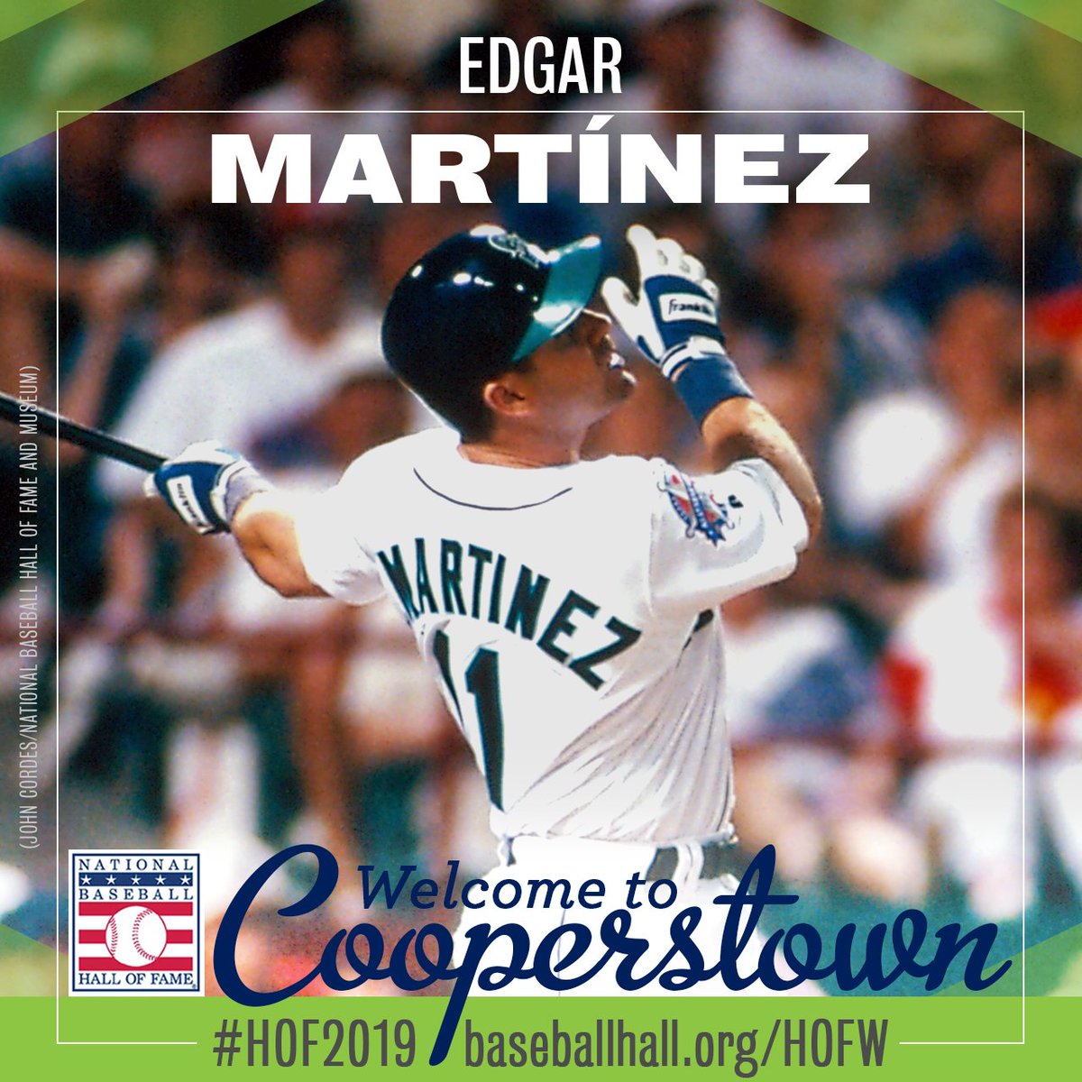 baseballhall's tweet image. Welcome to Cooperstown, Edgar Martínez! #HOF2019 baseballhall.org/hall-of-famers…