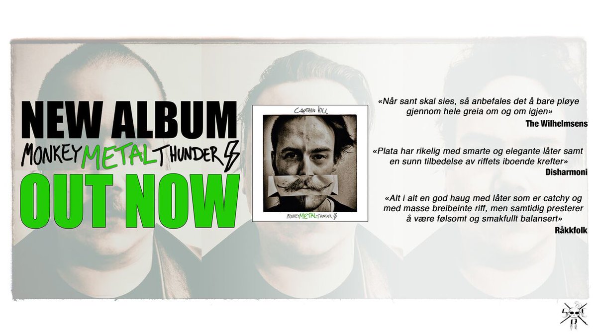 CptKillmtrfkr's tweet photo. Thanks to everyone who has streamed, bought and listened to our new album <3
#NewMusic #rock #norway #monkeymetalthunder #powertrio https://t.co/D9lbXtiIwq