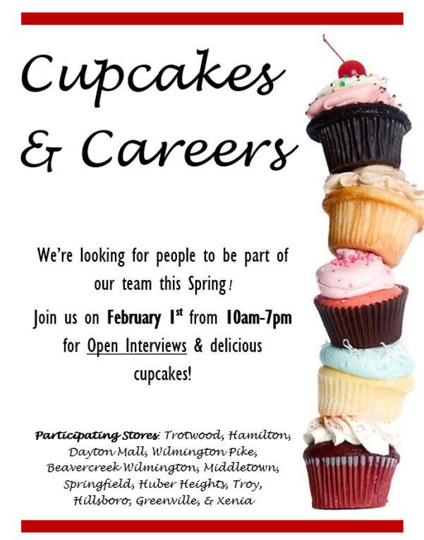 BethanyHrm's tweet photo. Don’t miss out on this awesome opportunity at all Dayton Area Lowe’s stores! Join us for open interviews &amp; delicious cupcakes🧁! Apply online at https://t.co/pke0nWuhmz https://t.co/f4SYxZaWbw