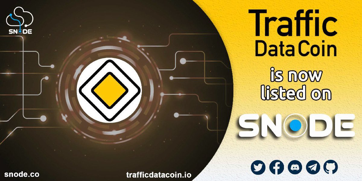 snode_co's tweet image. 📢 We are glad to announce that we have added the support for Traffic Data Coin (TDC) @traffic_coin 
Website: trafficdatacoin.io
Discord: discord.gg/ezbtJxt
MNO: masternodes.online/currencies/TDC/

Instant shared MN is also available.
#masternodes #snode #sharedMN $SND $TDC