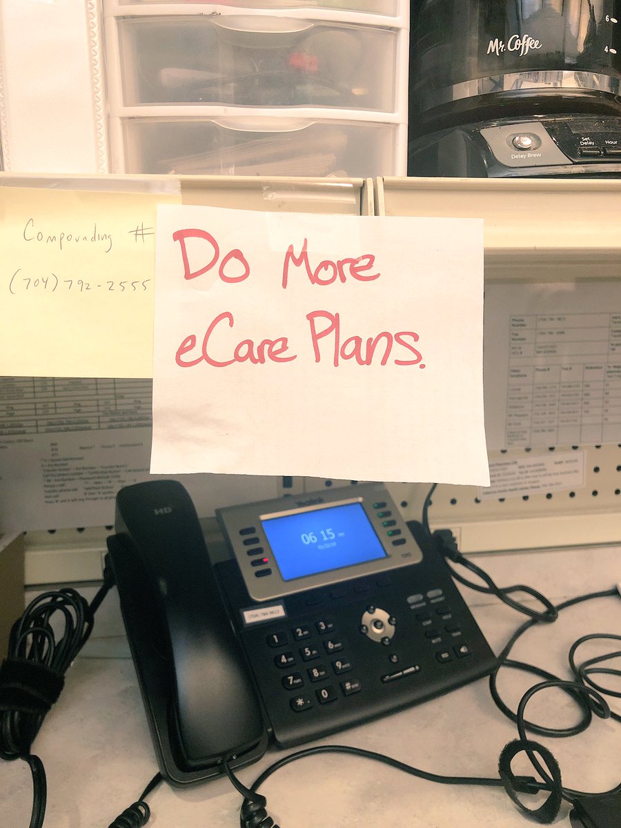 Nothing like a daily reminder 😂 
Shoutout to my co-resident Dr. trahms aka the eCare Plan Hype Man 🙌🏾 #PharmacisteCarePlan 

#IndependentPharmacy #Innovation