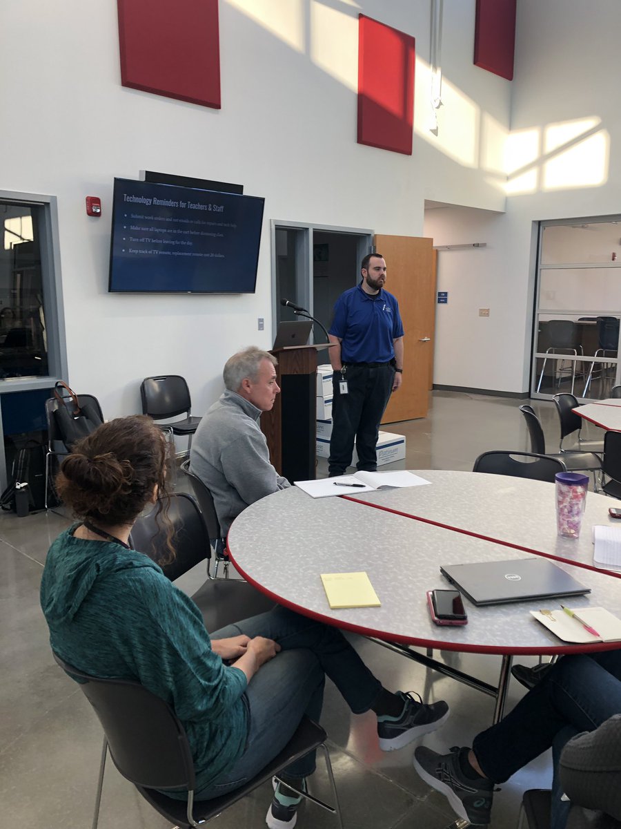 kyates's tweet photo. Congratulations to CCS Technician of the month for January, Nate Spicer, “Spicey”. Nate is the tech for Weddington, Winkler, Winecoff, & most recently the PLC. He goes above & beyond to help with projects & ensure that students’ and staff tech needs are met daily. #CCStechnology https://t.co/nmFcPhCoua