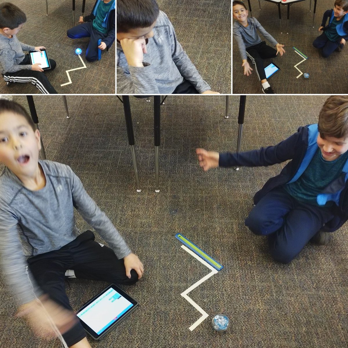 DEESbatzer's tweet photo. #codingwithrobots #codingisfun
Today we created mazes and then programmed our Sphero Sparks! https://t.co/yuNvHbmUI5