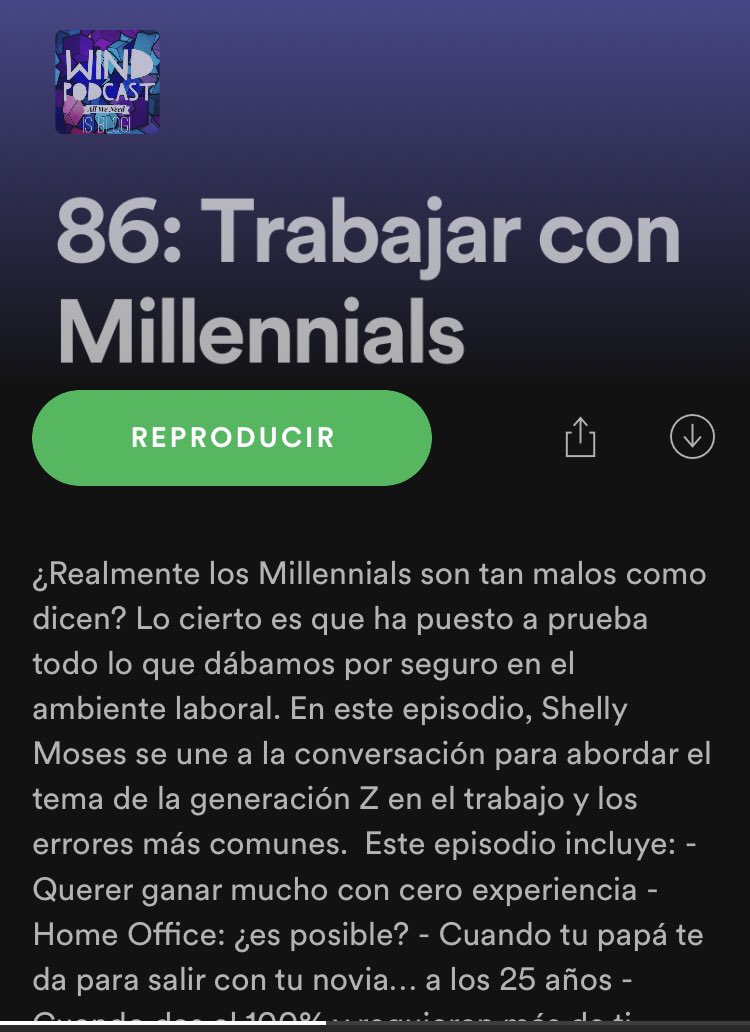 ShellyMosesL's tweet photo. Mamáaaaaaaa, estoy en @SpotifyMexico hablando en @WindPodcast sobre temas padres con @Armando_Mkt y @alguienomas #Libros #RelacionesPúblicas #Trabajo #Mellennials 🥳 https://t.co/16mFojvdfn