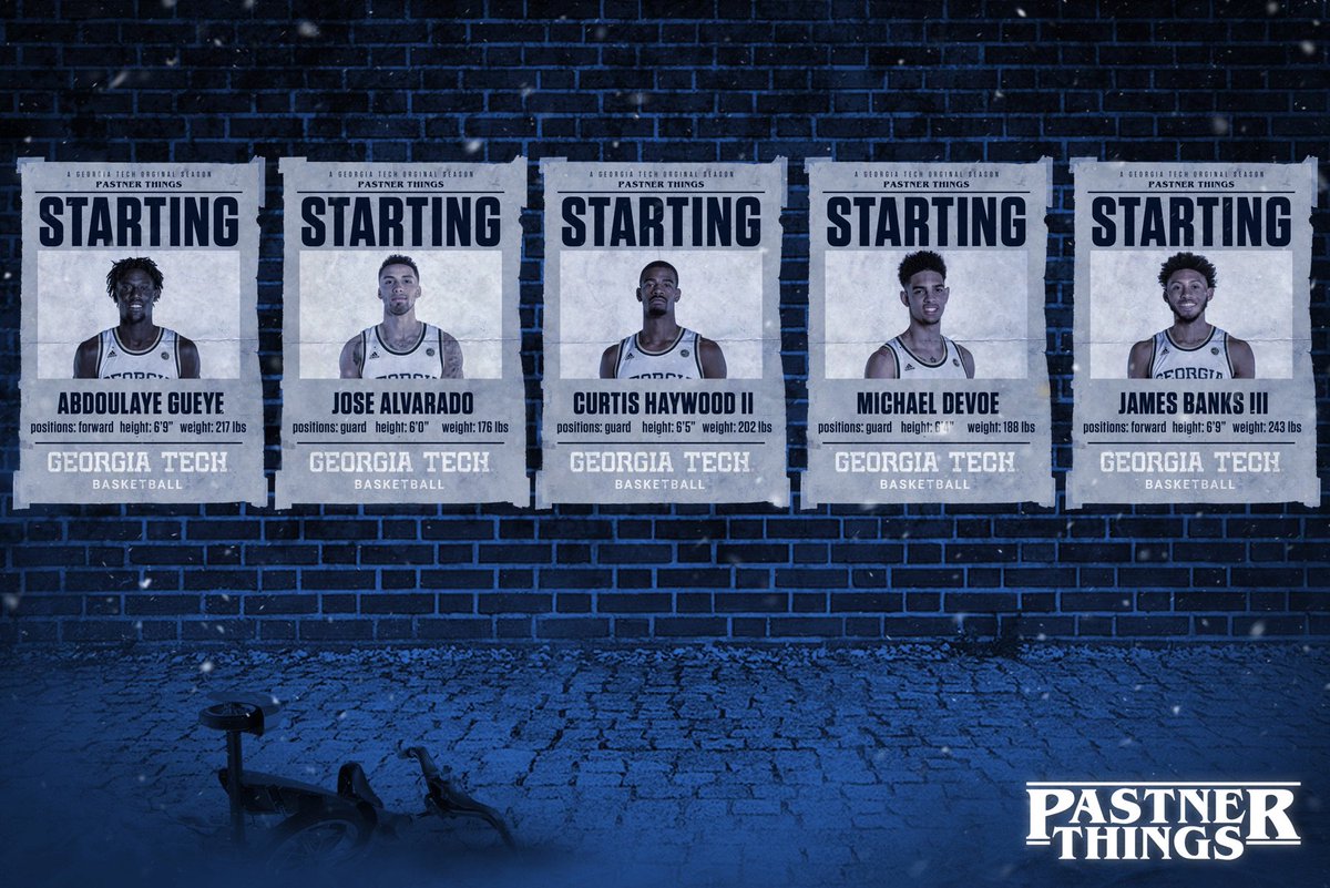GTMBB's tweet photo. Tonightβs starting π against Notre Dame
#PastnerThings https://t.co/PjJCcKEDgb