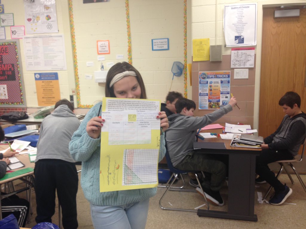 j_eisenberg87's tweet image. #algebra students @CatonsvilleMS proudly show off their linear programming projects @BCPSMATH #linearprogramming #collegebound #realworldapplication #creative #supportingthespp