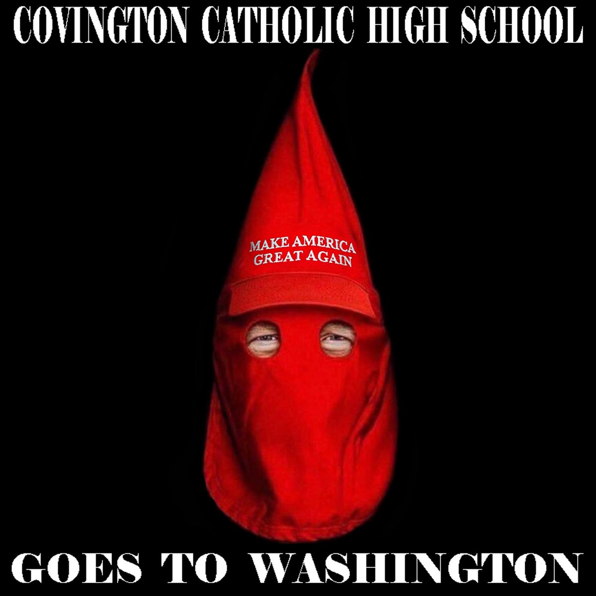 photowarrior's tweet photo. Fragile Media strains neck &amp; morals to prove America not Racist

Scours videos to excuse Whitest Catholic School in U.S. &amp; their very white @MAGA students

...didn't work, we saw the videos &amp; the teams #WhitePower #BlackFace

#CovingtonCatholic #JulieSandmann #NathanPhillips https://t.co/87bSyms60p