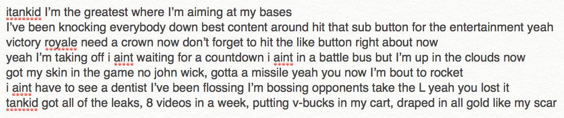 fortnite rap lyrics - 4 13 pm 22 jan 2019 4 13 pm 22 jan 2019 - fortnite rap lyrics
