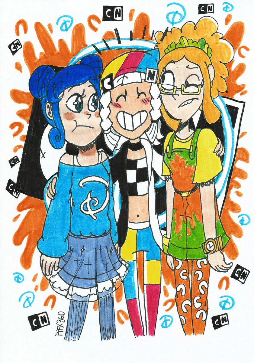 FTFTheToonist's tweet photo. CN-Tan: We are Channel-Friends, gals!

#channeltans #cartoonnetwork #disneychannel #nickelodeon

[Classic trad' drawing: We're Channel-Tans!! (June 2017)] https://t.co/hpDfTqNa0n