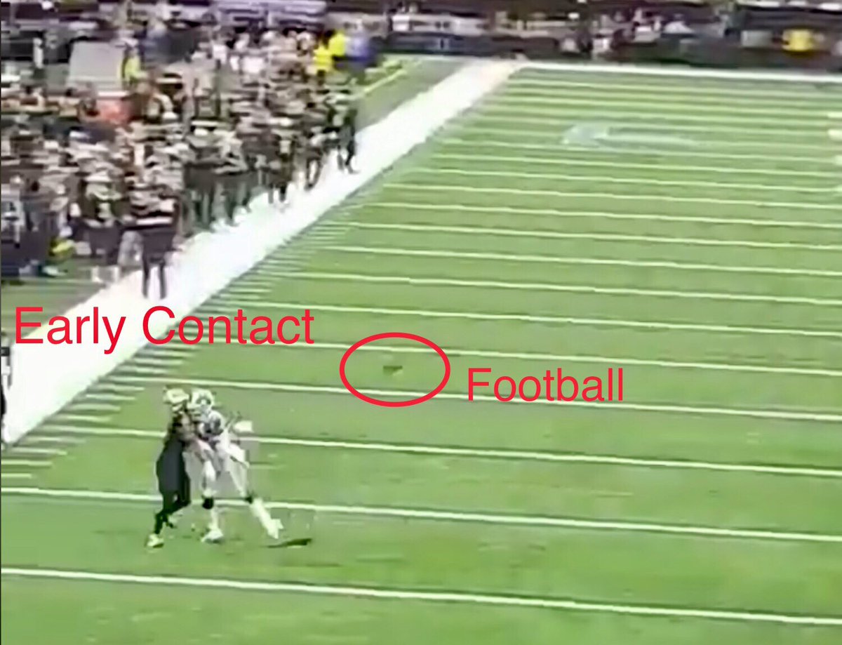 GoldStuart's tweet photo. @PatMcAfeeShow 🔥Definitive👇Camera Angle Photo‼️🔥@RealDonaldTrump @VP @PressSec @Parscale #Saints #Rams #NonCall #NFC #Championship #NFL @NFLCommish @Saints @SeanPayton @AppSame @ESPN @AdamSchefter #MAGA #Goodell #RogerGoodell #SeanPayton @FOXSports #Referee #PersonalFoul #PI #Interference https://t.co/bEtUsJrhZO