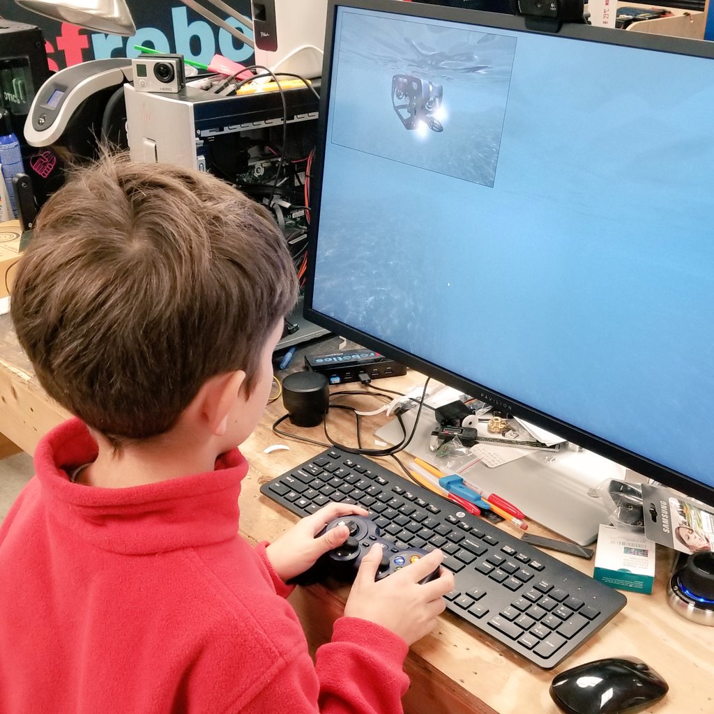 <a href="/matecenter/">MATE ROV Competition | MATE II</a> ROV season is coming soon to <a href="/sfrobotics_wi/">sfrobotics</a> and we have installed the <a href="/BlueRobotics/">Sharika Yuricic</a> ROV <a href="/marinesim/">Marine Simulation</a> to help our pilots practice their skills when not in the pool.