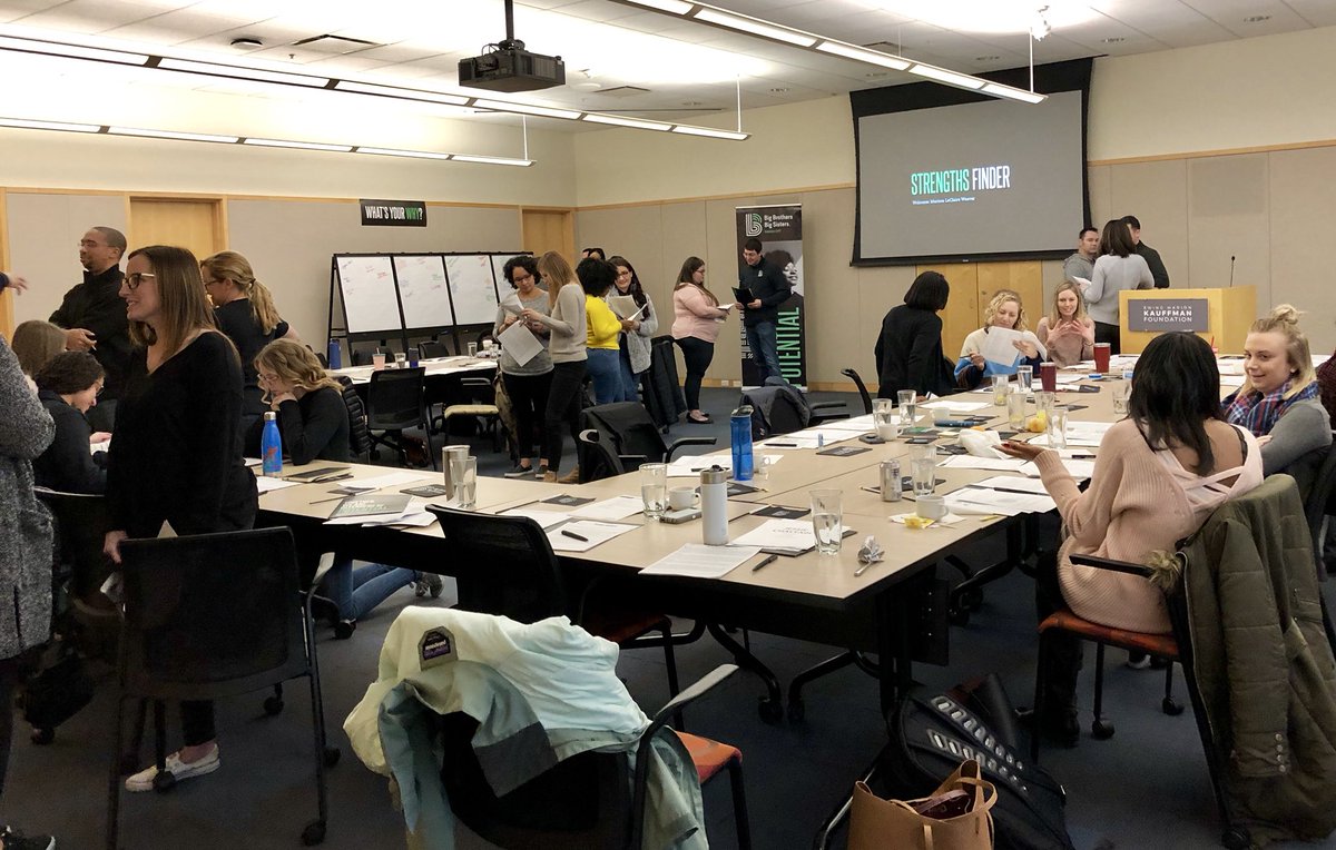 UrLeaderTrainer's tweet image. Loved being part of the @BBBSKC     staff retreat today guiding their team to lead with their strengths!  #retreats #strengths