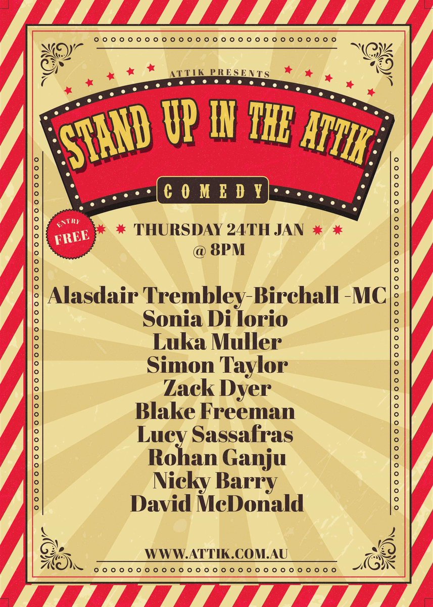 DmaccomedyDavid's tweet image. Tomorrow night at attik