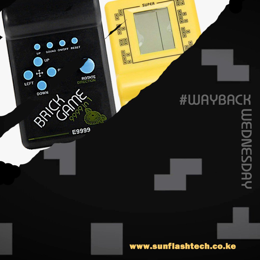 SunflashKe's tweet photo. This is the very best childhood gadget one would ever own.
#Brickgame #gamers #WayBackWednesday #Sunflashtechnologies https://t.co/F8BWlpO1ts