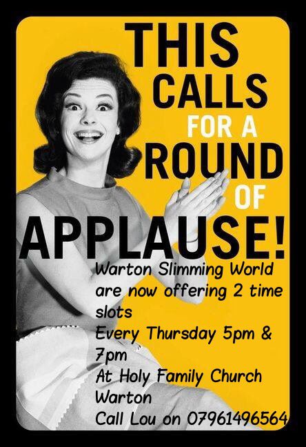 LouGHolliday1's tweet image. #applauseplease #newtimes #samegroup #bedelighted #betogether #beamazing #beadventurous #wartonslimmingworldwithlou