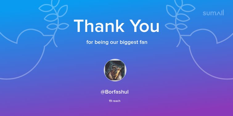 Our biggest fans this week: <a href="/Borfashul/">Borfashul Grhe</a>. Thank you! via sumall.com/thankyou?utm_s…