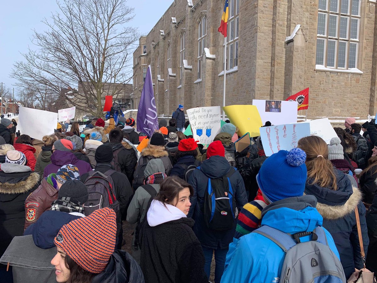 QSforOSAP's tweet photo. Thank you to everyone who came out in the cold today to make sure your voices were heard! We are not done fighting!
#studentsforosap https://t.co/hLydFqVGpa