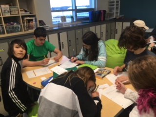 vanBeeksClass's tweet photo. Gr 7’s split into 5 colonies. Now learning about language, policies, and economics. #ADANAC Game of strategy &amp; negotiation! #prescottpsd70 https://t.co/5a0imdyEz4