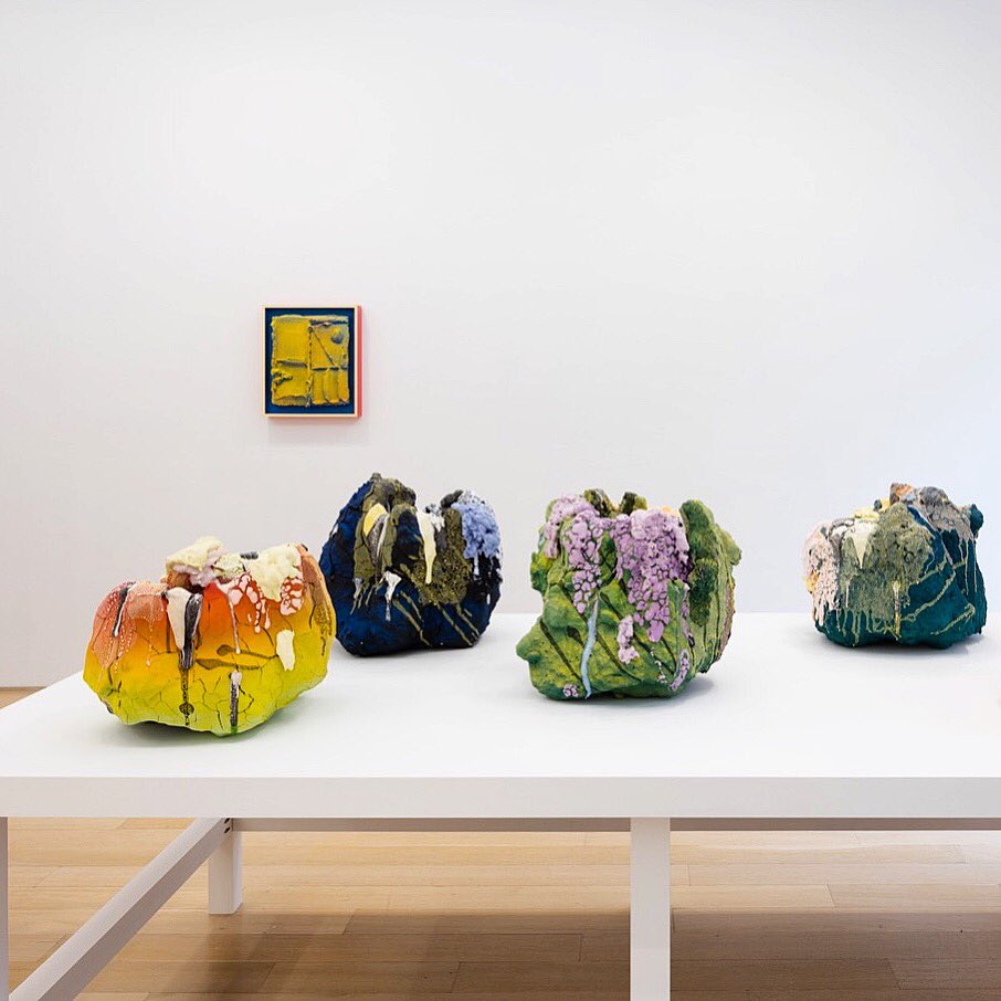 LA-artist Brian Rochefort new exhibition of ceramic sculptures at Van Doren Waxter at 23 E. 73rd thru Feb 16.