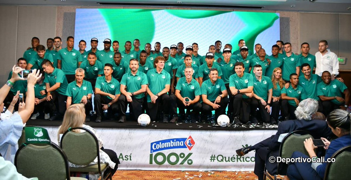 📃 [Resumen] En un emotivo momento Deportivo Cali presentó patrocinadores, alianzas y el primer equipo para el 2019.

👉 Nota completa: deportivocali.co/noticias/en-un…

#JuntoAlCaliPorSiempre 💚💚💚