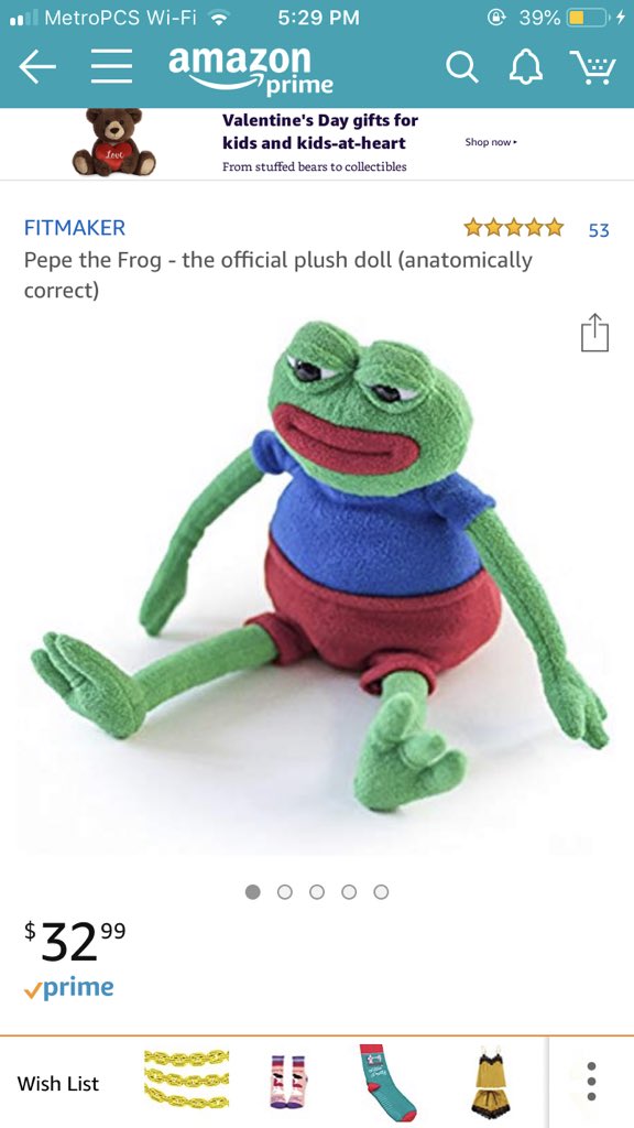 pepe plush amazon