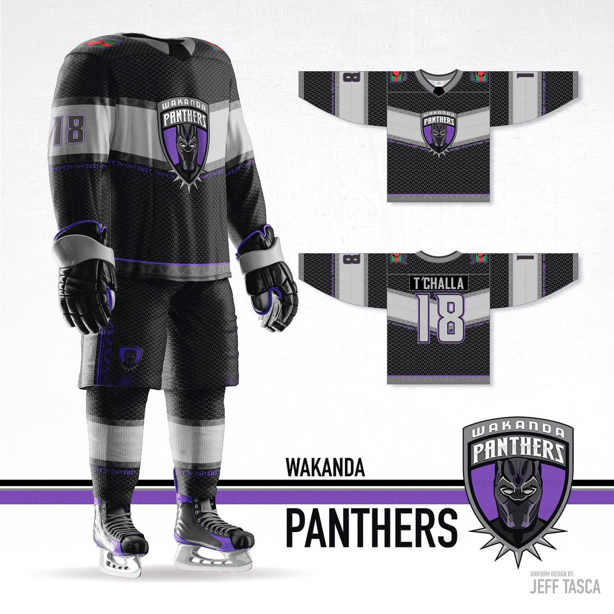 black panther hockey jersey