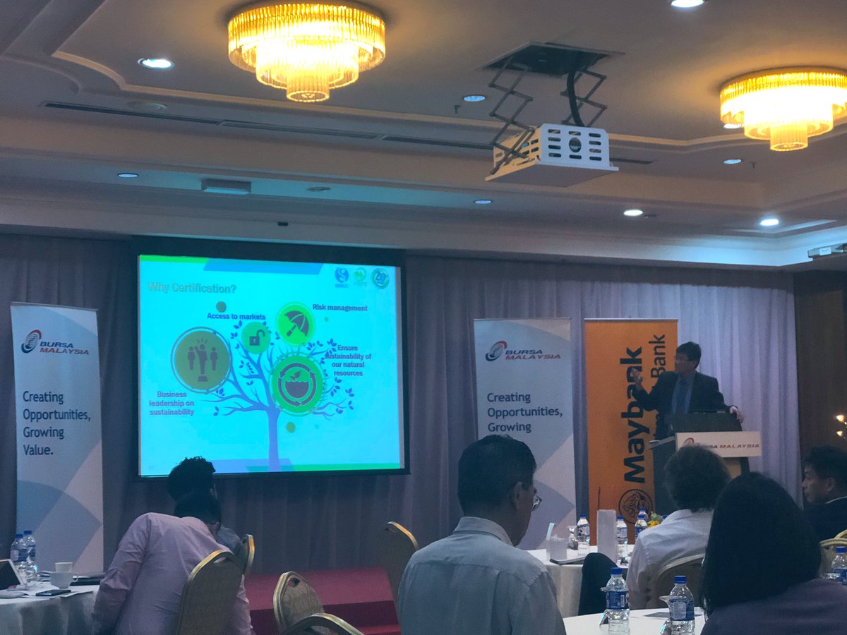 MTCC_My's tweet photo. Why timber certification? A presentation by MTCC CEO, Mr. Yong Teng Koon to investors, brokers and the media at @MaybankInvest @BursaMalaysiaKL “Into the wood” Timber Day Program #sustainableforestsustainablefuture
#intothewood #forestsustainability #timbertalk
#SDG2030 https://t.co/TVWXg6Nyhu