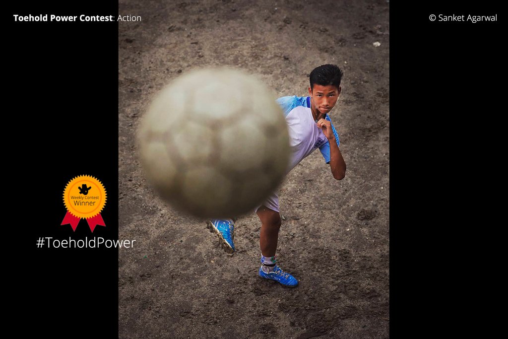 TOEHOLD_TP's tweet photo. Here's the winner of last week’s Power of Photography Contest with the theme ‘Action’! Congrats, Mr. Sanket Agarwal ! This week's Contest is on; the theme is 'Camouflage'! Don't forget the hashtags #ToeholdPower and #Camouflage! More details on our Facebook Page! https://t.co/148X2TpPsv