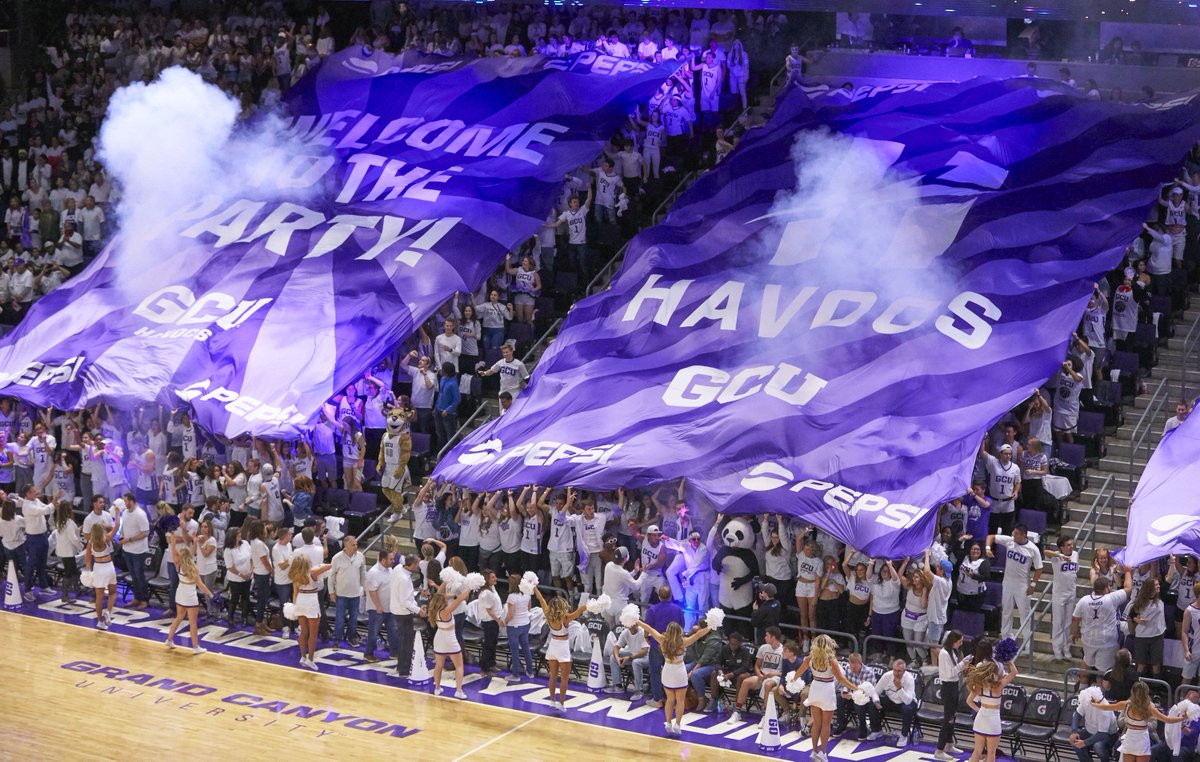 GCU_Lopes's tweet photo. No, it wasn't just that one game.
Yes, they do it for soccer too.
No, we're not in the Grand Canyon. #GCUheartofPHX

Can we answer any more questions? https://t.co/S3DoaSlqWl