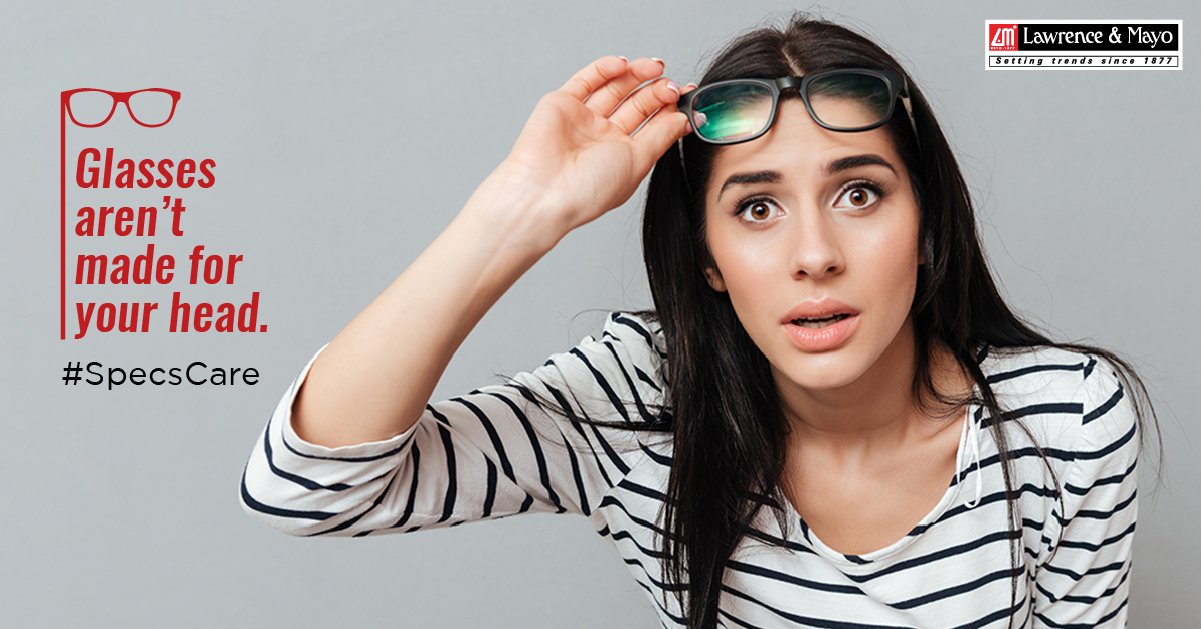 Lawrence and Mayo on Twitter "Placing spectacles or sunglasses on your