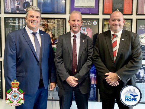 MickBarnesQLD's tweet image. Pleased to be part of the QPUE  announcement today by @IanLeaversQPU for a partnership with @BlueHopeSupport. The wellbeing of our @QldPolice Members is paramount. @CoPStewart @MarkRyanQLD #BlueLivesMatter