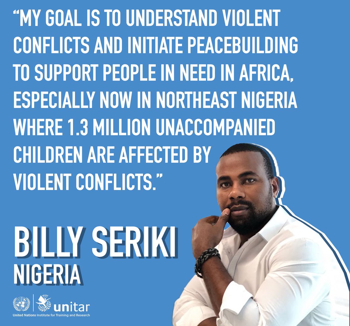 PeaceFunders's tweet photo. We'd like to introduce #TeamBilly, from #Nigeria, who is crowdfunding for his Masters in Conflictology with UNITAR.  He is working to be able to help children in Northeastern Nigeria.
Can you help Billy and become a #PeaceFunder today? Click on his link: https://t.co/IZ2mRMg7gv https://t.co/t7eB4U3OPK