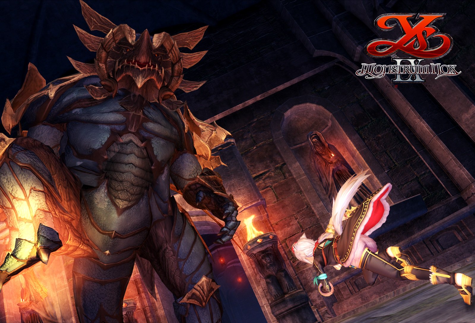 日本ファルコム フリーダッシュ ジャンプによるスピーディなアクション 巨大ボスとの手に汗握るバトルといったイースシリーズの長所を活かし 都市でのギルド運営など舞台設定にリンクした数々の要素を導入 シリーズ完全新作本年度発売 イース