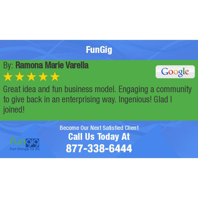 fungigsd's tweet photo. 5 Star: Ramona M. "Great idea and fun business model. Engaging a community to give back in an enterprising way...." https://t.co/aFJ4V2uDtF https://t.co/vxioP6f1oy