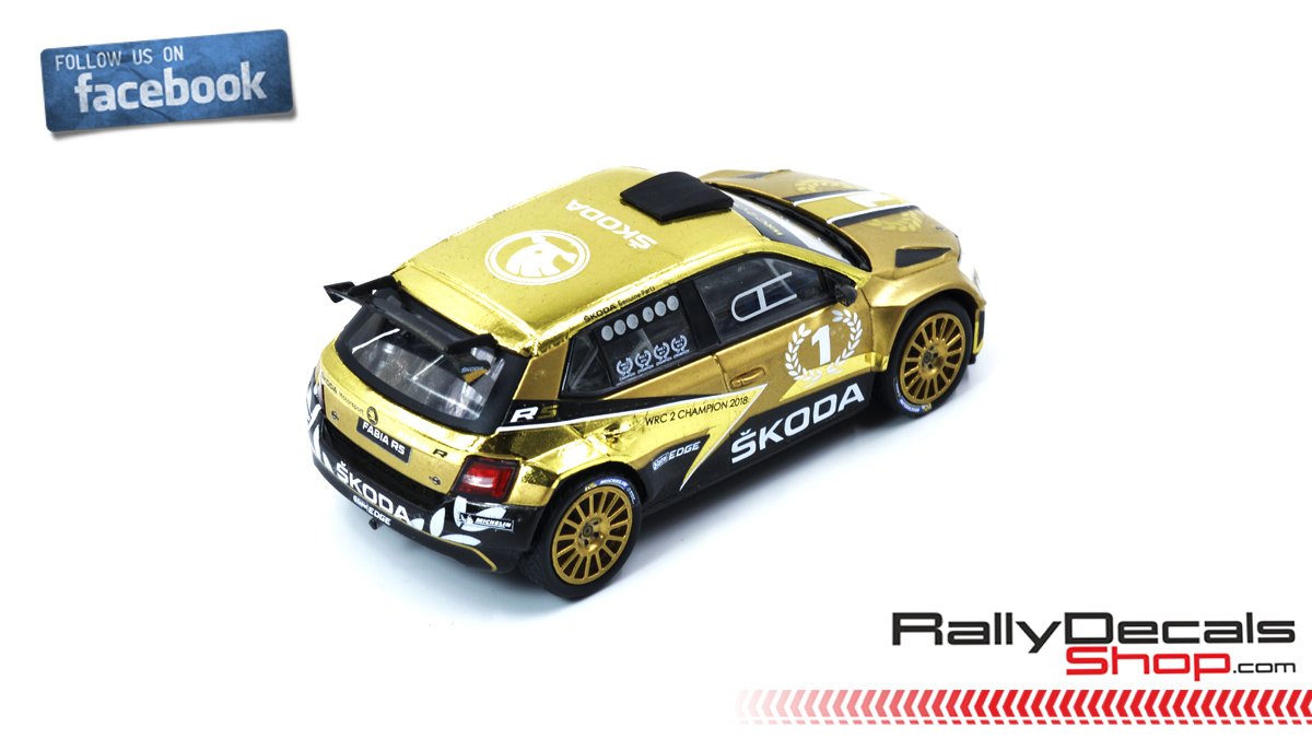 DECALS 1/43 REF 1670 SKODA FABIA R5 MAURIN RALLYE MONTE CARLO 2016 RALLY WRC 