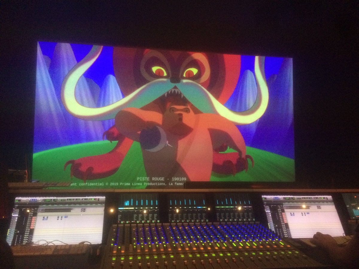 We started the mixing of "La Fameuse Invasion des Ours en Sicile" at Studio "Piste Rouge".
It sounds great !!!