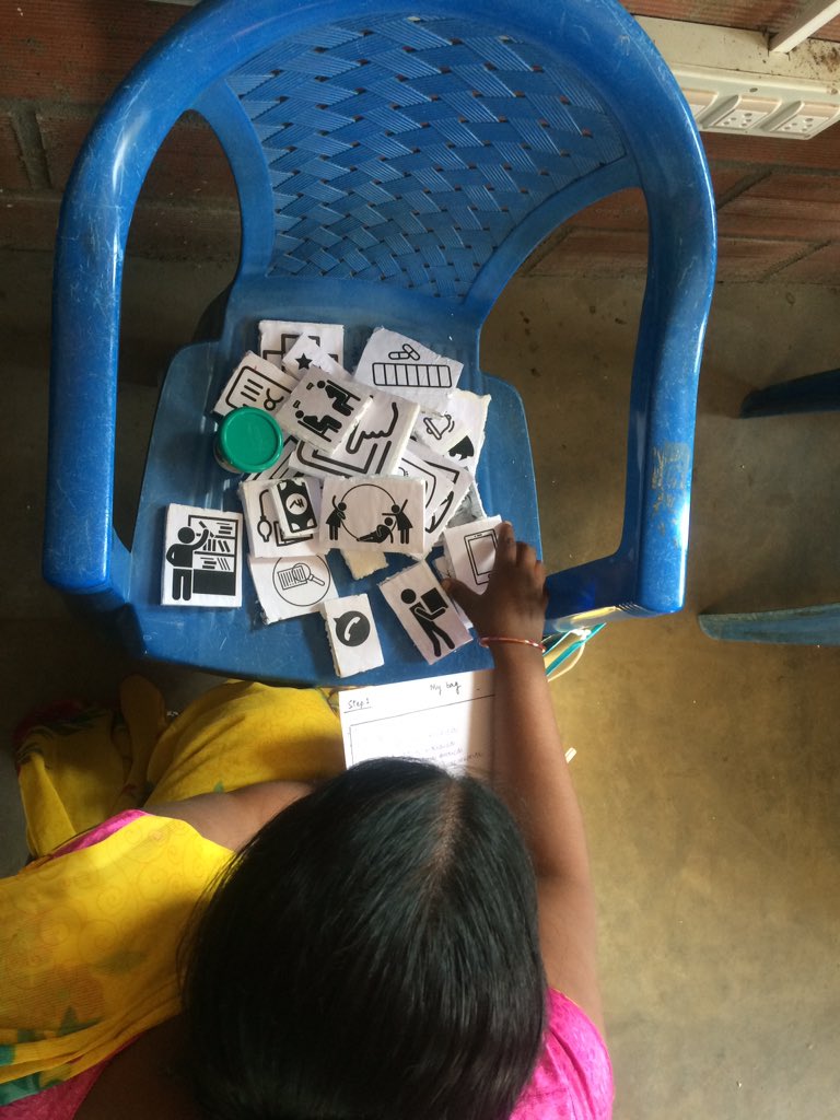 blnaveen's tweet photo. Piloting codesign activities with the health navigators of @MAYAHealthIndia today on the @HCPregnancyCare project. Next week the health navigators  will engage with pregnant women to collectively explore possibilities to address some of the deep rooted issues in #pregnancycare https://t.co/24d81HhyaC