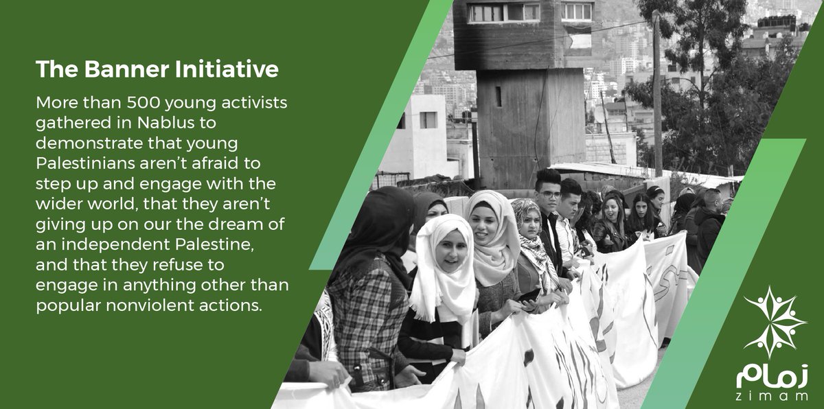 “We are asking all people who believe in justice and peace to protect what remains of the two-state solution.”

Read more about the initiative in #Nablus and all of our work in the Zimam 2018 Annual Report: bit.ly/Zimam2018

#Palestine #Change #Youth