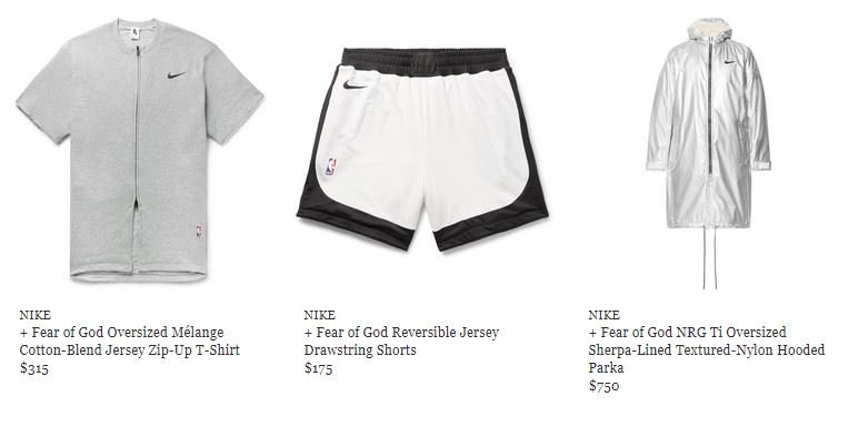 nike x fear of god reversible shorts